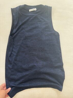 rag & bone Navy Crewneck Knit Top